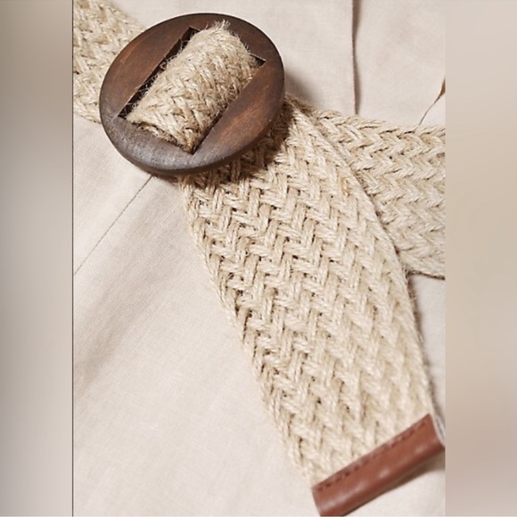 Mango belted linen midi dress size medium - Picture 8 of 10